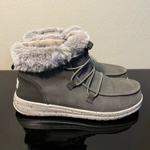Hey Dude Eloise Bruno Boots with Faux Fur